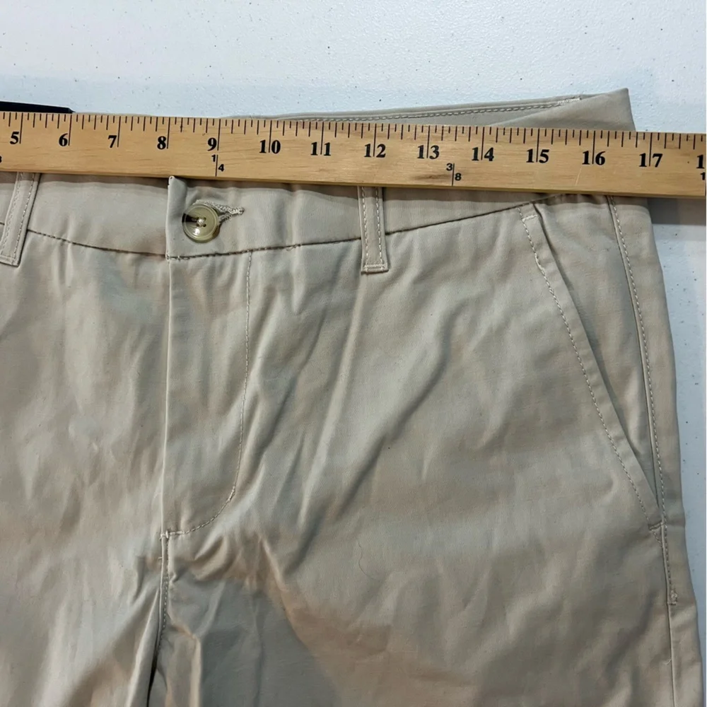 Ben Sherman Mens Regular Fit Stretch 8” Flat Chino Shorts Size 32W Beige Classic - Picture 6 of 13